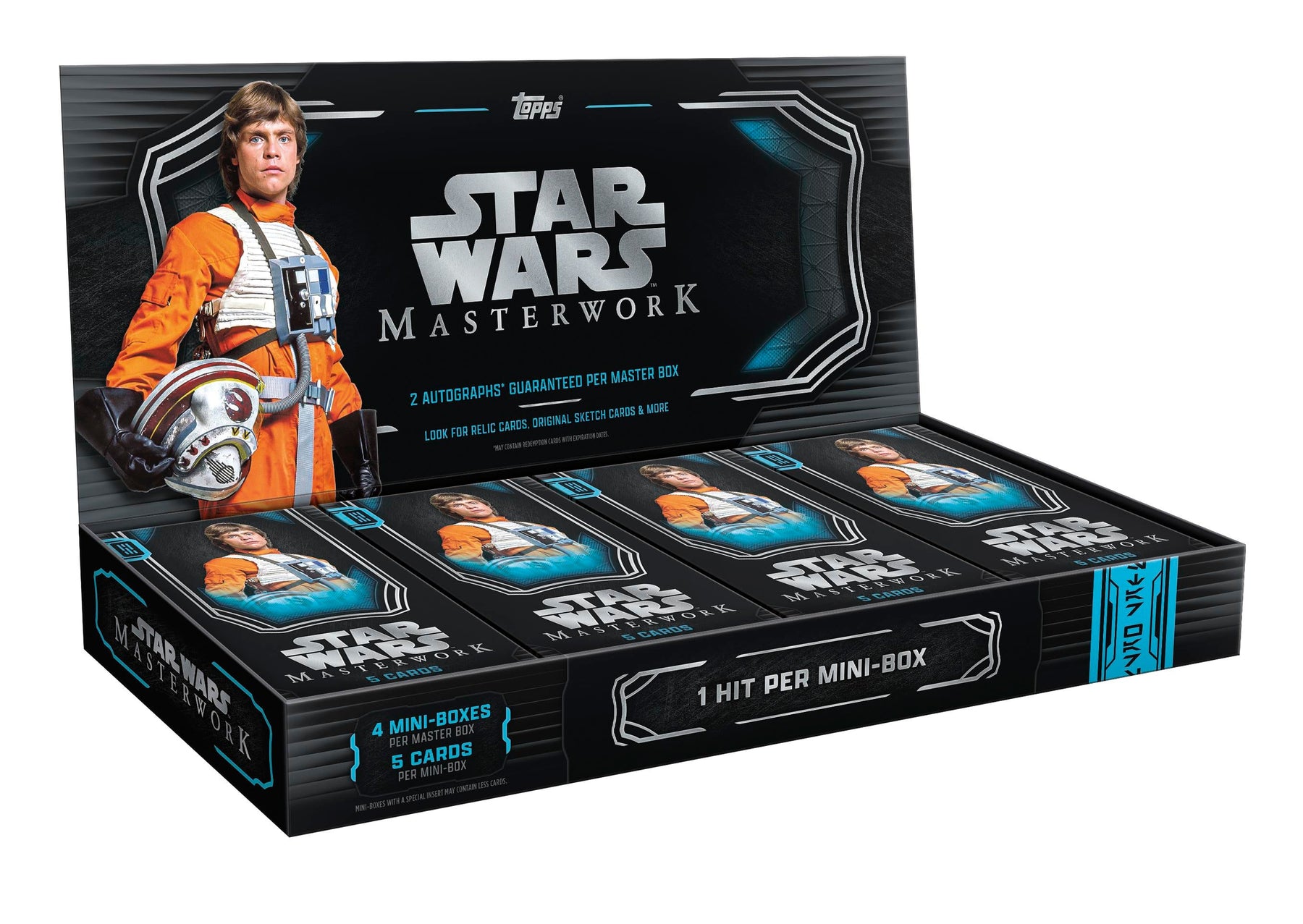2025 Topps Star Wars Masterwork Hobby Box (CHASE - Mark Hamill, Samuel L. Jackson, Harrison Ford, & Hayden Christensen Autographs)