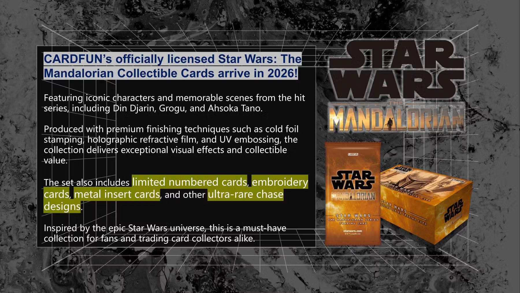 2026 Card Fun Star Wars The Mandalorian - This is The Way Hobby Box
