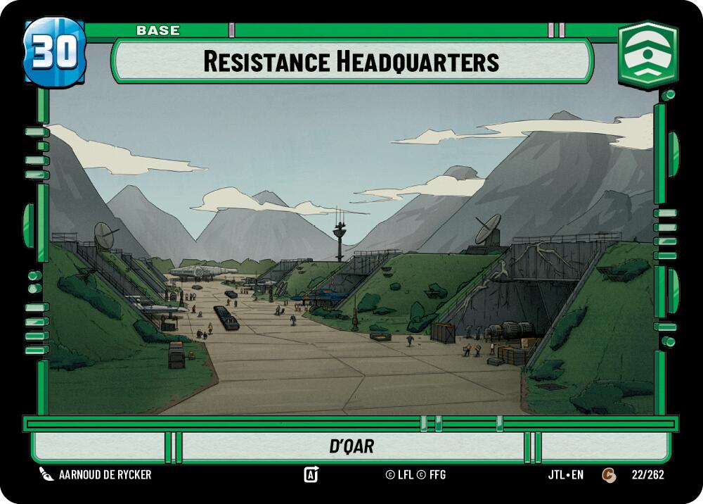 Resistance Headquarters // X-Wing (022/262 // T02/T04) (022/262 // T02/T04) [Jump to Lightspeed]