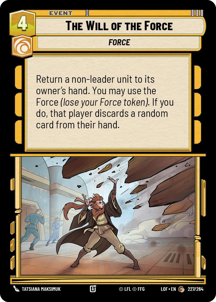 The Will of the Force (227/264) (227/264) [Legends of the Force]