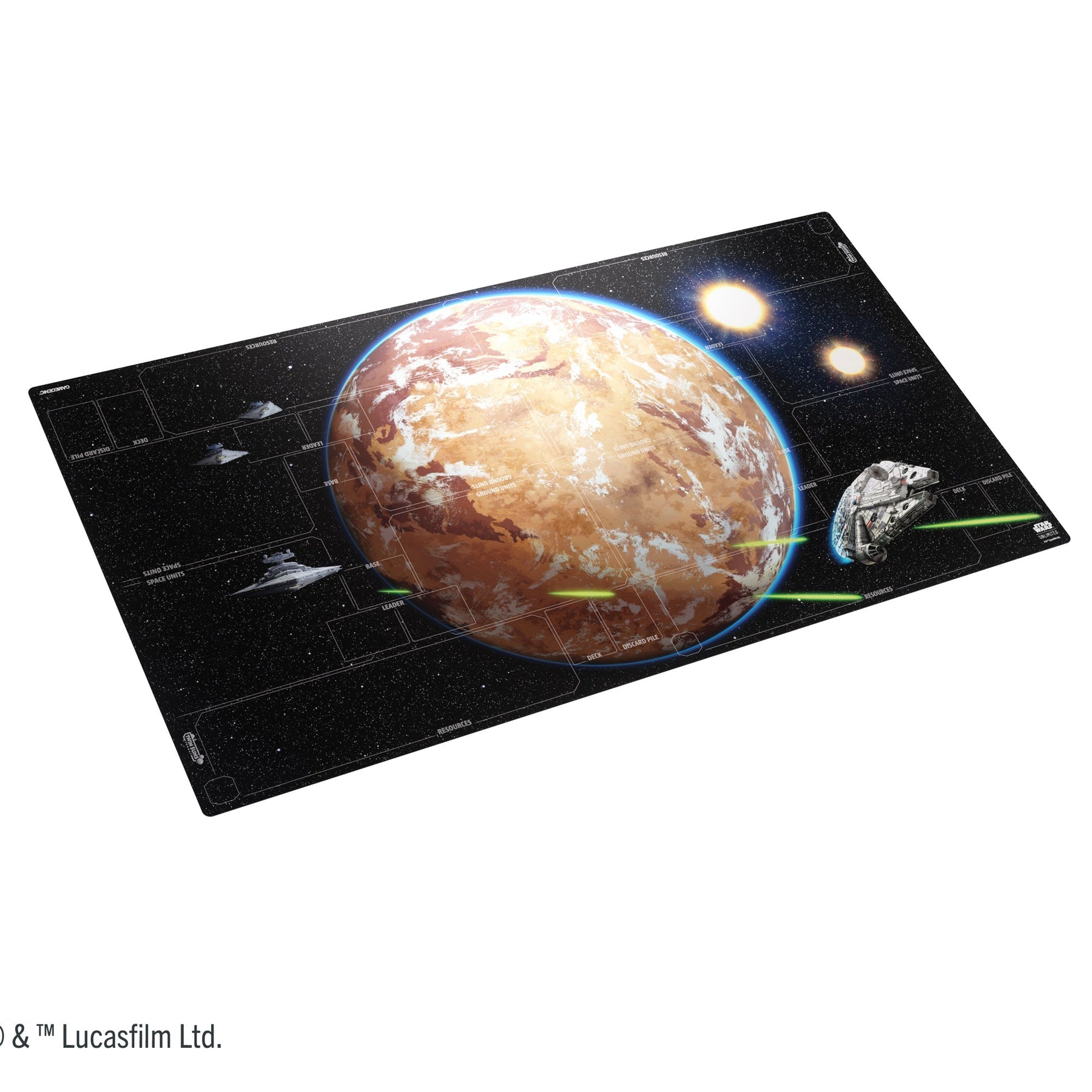 Star Wars Unlimited - Battle Zone Game Playmat Optimized for 4-Players
