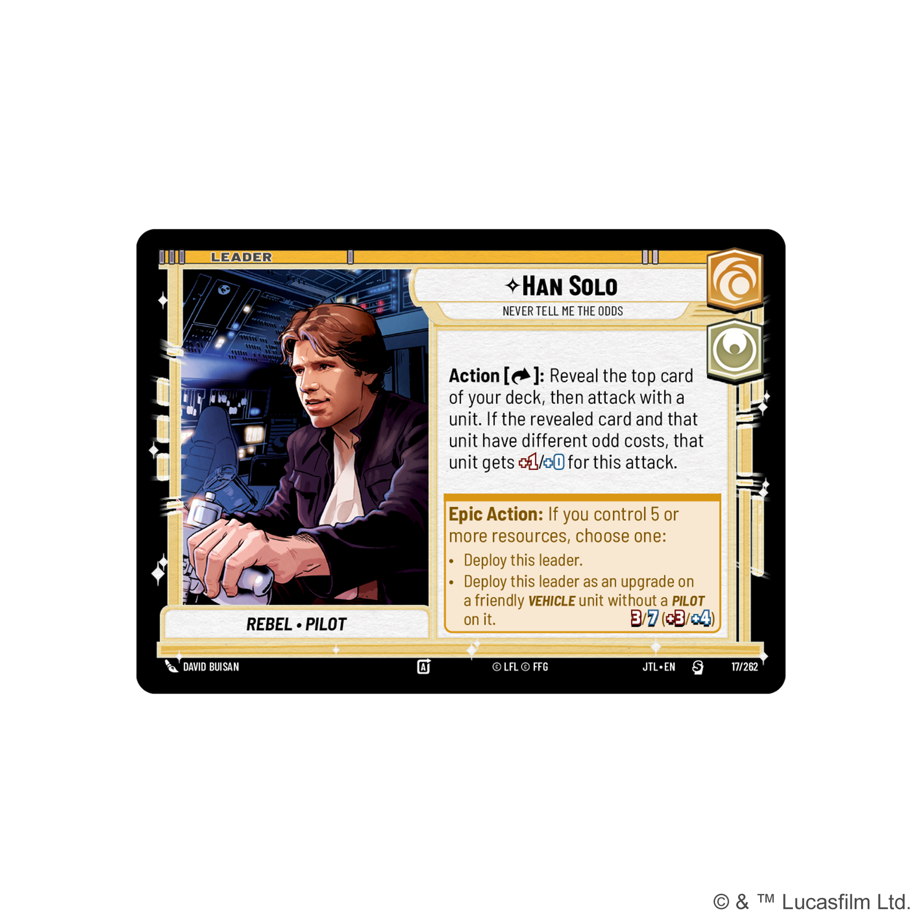 Star Wars: Unlimited - Jump to Lightspeed Spotlight Deck (Han Solo)
