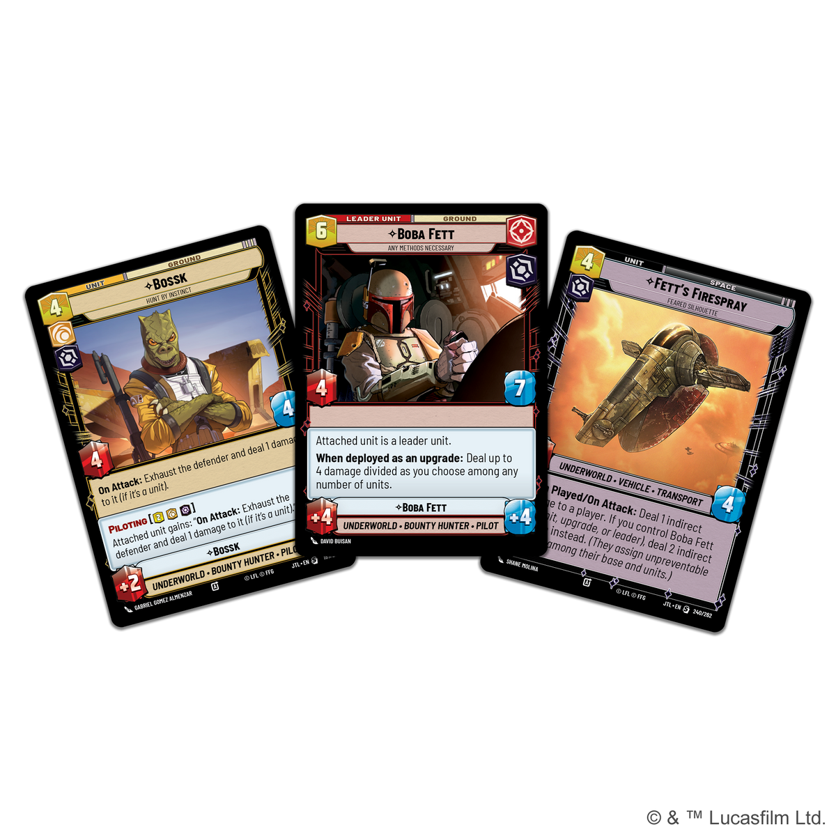 Star Wars: Unlimited - Jump to Lightspeed Spotlight Deck (Boba Fett)