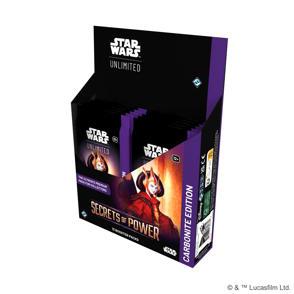 Star Wars Unlimited - Secrets of Power - Carbonite Booster Box Case (4 Boxes)