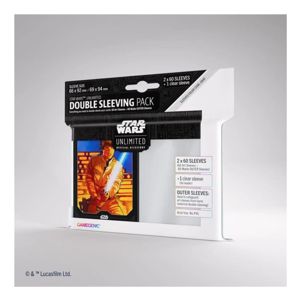 Gamegenic - Star Wars: Unlimited: Art Sleeves Double Sleeving Pack: Luke Skywalker