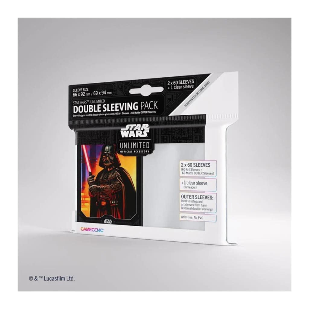 Gamegenic - Star Wars: Unlimited: Art Sleeves Double Sleeving Pack: Darth Vader
