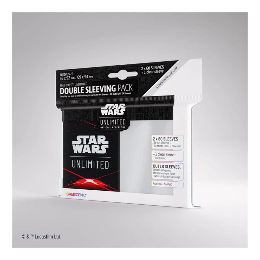 Gamegenic - Star Wars: Unlimited: Art Sleeves Double Sleeving Pack: Space Red