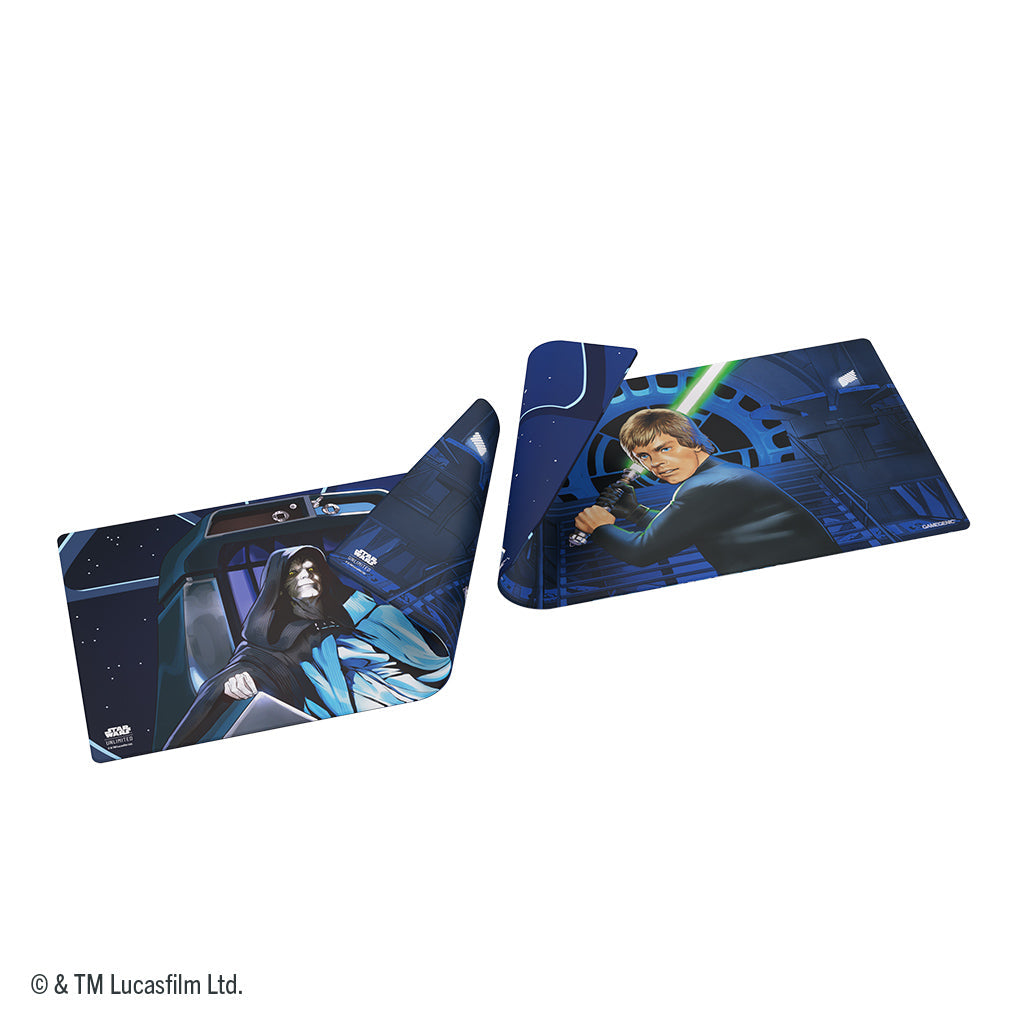 Jedi Luke Skywalker & Emperor Palpatine - Star Wars Unlimited - Double-Sided Game Mat